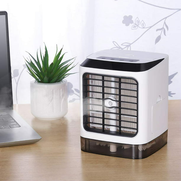 Wireless Music Speaker Portable Handheld Electric Fan Air Conditioner Cooler Cooling Fan Summer Desk Table 
